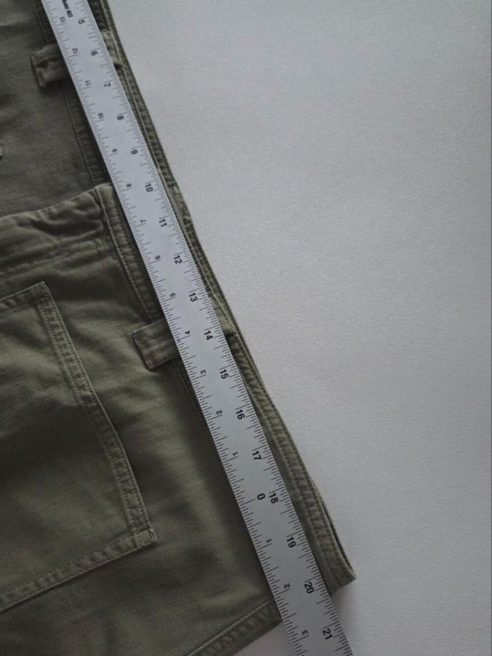 $185 Lauren Ralph Lauren Pleated Cotton Twill Wide-Leg Cargo Pant Green Size 16 - Picture 11 of 12